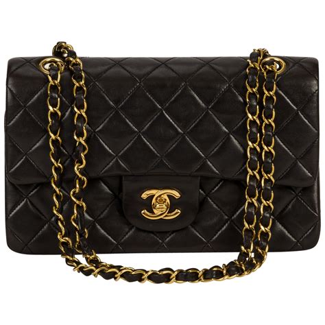 chanel black bag gold chain|Chanel black bag new.